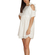 Pepaloves Hearts off-the-shoulder smock mini dress white