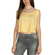 Pepaloves Irena tie open back crop top yellow