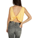 Pepaloves Irena tie open back crop top yellow