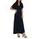 Rut & Circle Vivian long dress dark navy