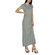 Rut & Circle Alina long dress grey melange