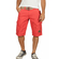 Biston men's cargo shorts coral with belt