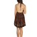 Free People Beach day open back mini dress brown-black