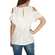 Rut & Circle Sanna cold shoulder frill top white