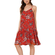 Rut & Circle Fatima dropped waist strap dress red