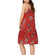 Rut & Circle Fatima dropped waist strap dress red