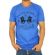 Ανδρικό t-shirt μπλε ρουά με ανάγλυφο print