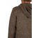 Anerkjendt Nigel hooded knit sweater with hood black-brown melange