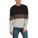 Anerkjendt Thorkild colorblock knit sweater brown marl