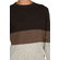 Anerkjendt Thorkild colorblock knit sweater brown marl