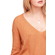 Free People Gossamer V-neck sweater terracotta