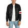 Just Boy leather-look bomber jacket black