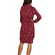 Soft Rebels Faith long sleeve button front dress crimson