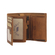 Hill Burry men's leather vertical wallet tan v88802