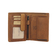 Hill Burry men's leather vertical wallet tan v88802