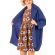 Minueto Rocket boucle coat royal blue with back patch
