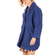 Minueto Rocket boucle coat royal blue with back patch