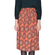 Pepaloves Nicole midi skirt orange with paisley print