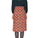 Pepaloves Nicole midi skirt orange with paisley print