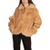 Story Of Lola Luna faux fur jacket camel