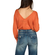 Pepaloves Elena V-back viscose sweater orange