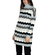 Longline turtleneck jumper with zig zag pattern