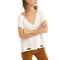 Free People sundance V-neck tee ivory