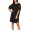 Migle + me balloon sleeve mini dress black