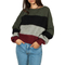 Thinking Mu cropped sweater multi stripe