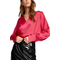 Rut & Circle Laura satin wrap blouse