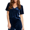 Rut & Circle Lynn velvet top navy