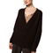 Rut & Circle Melody V-neck knit dark brown