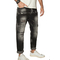 Men's slim fit destroyed jeans