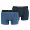 Levi's® optical illusion boxer brief 2-pack blue