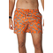 Swim trunk orange with zebra print