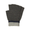 Fingerless knit gloves dark grey