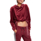 Urban Classics cropped velvet hoodie port