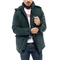 Biston puffer jacket with removable hood dark green