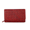 Hill Burry braided leather wallet red - RFID