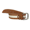 Canvas belt beige with brown suede