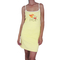 Women's cotton dress Kanabeach in light yellow