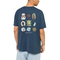 Kaotiko Lots Of Luck washed t-shirt navy
