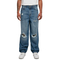 Urban Classics Distressed 90's Baggy Jeans Mid Deep Blue