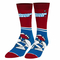 Odd Sox Hawaiian Punch Half Stripe crew socks