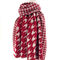 Knitted scarf red/beige