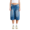 The Ragged Priest Denim Longline Baggy Shorts