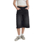 The Ragged Priest Denim Longline Baggy Shorts Black Washed