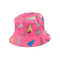 Bucket καπέλο διπλής όψεως Cats Print Fuchsia