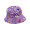 Reversible Bucket Hat Cats Print Lilac