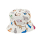 Reversible Bucket Hat Cats Print White